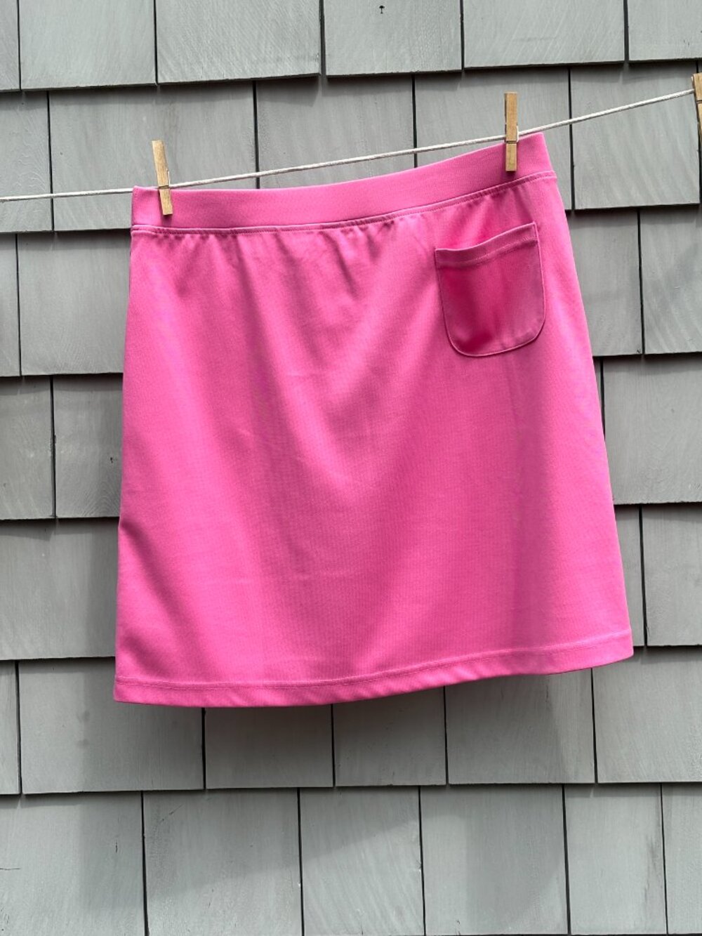 Lilly Pulitzer Pink Palm Tree Logo Skirt Size M Like New - Picture 2 of 5